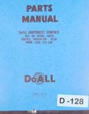 DoAll-Doall 2013-V, Band Saw Machine, Parts LIst and Drawings Manual-2013-V-01